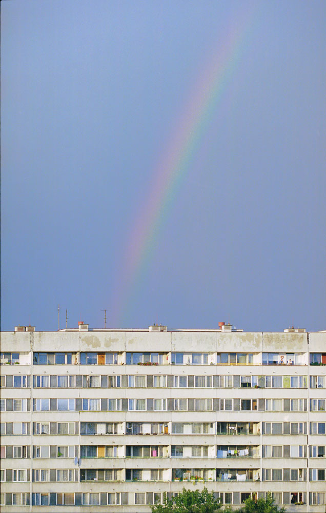 sídliště Prosek, Praha, Vysočanská, duha